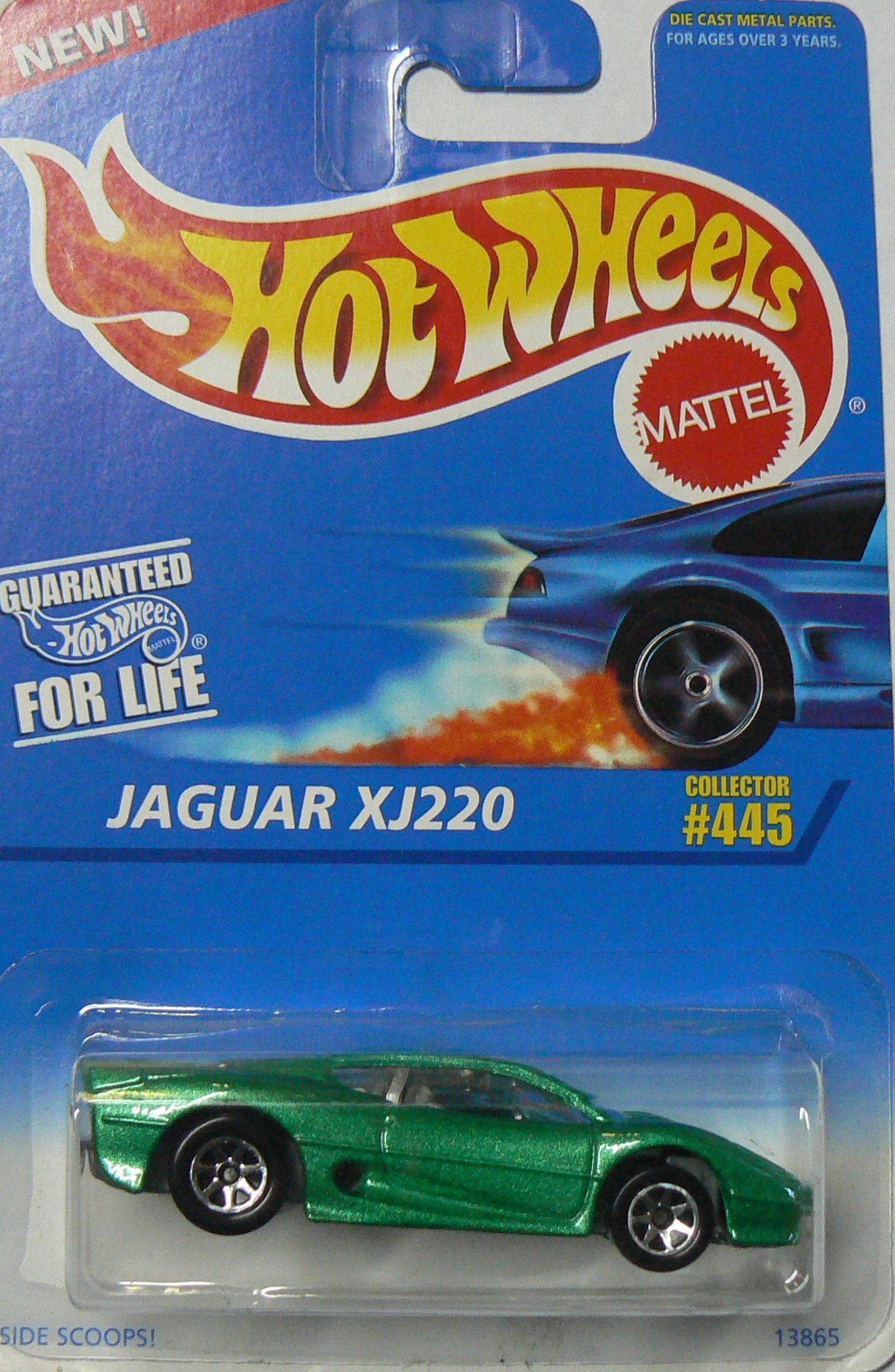 Amazon.com: Hot Wheels Mattel Jaguar XJ220 Blue Card 445 : Toys